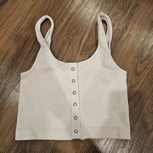 Sleeveless cropped tank